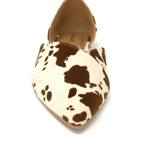 ⚡FINAL PRICE! Brown Cow Print D'Orsay Flats - Picture 6 of 14